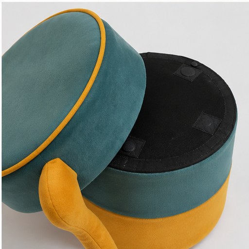 Yellow Character Kids Stool - construction detail