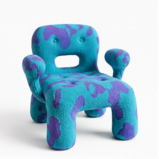 Character-Inspired Kids Chair - front three-quarter product view