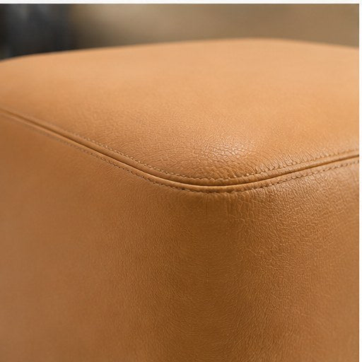 Rolling Upholstered Stool - upholstery detail