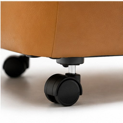 Rolling Upholstered Stool - construction detail