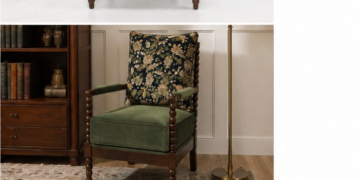 Pearl Upholstered Lounge Chair - interior setting