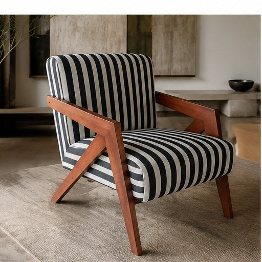 Richard Upholstered Accent Chair in a realistic lifestyle setting