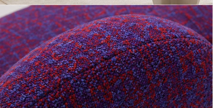 Donut Sculptural Lounge Chair - upholstery detail