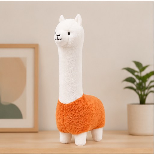 Alpaca-Shaped Kids Stool in a realistic lifestyle setting