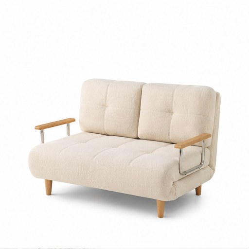 Convertible Folding Sofa - front three-quarter product view