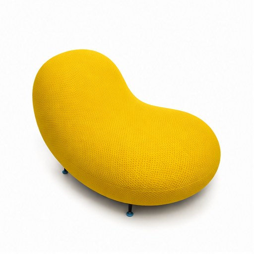 Peanut Sculptural Lounge Chair - front three-quarter product view