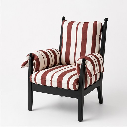 Chinoiserie Upholstered Accent Chair - alternate product view