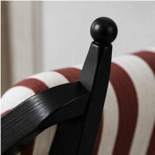 Chinoiserie Upholstered Accent Chair - construction detail