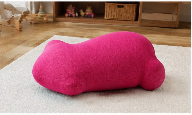 Bear-Shaped Floor Cushion in a realistic lifestyle setting