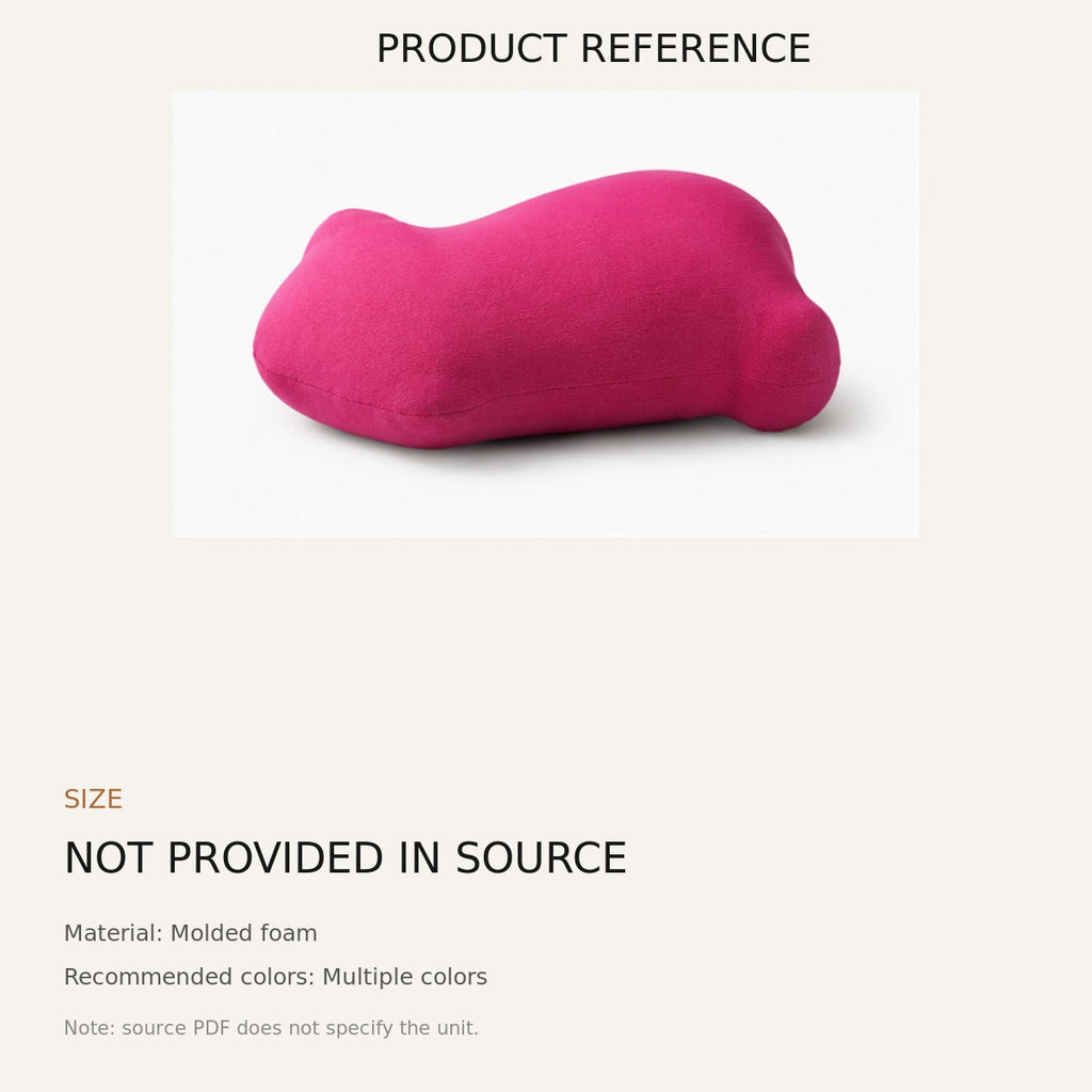 Bear-Shaped Floor Cushion - source dimensions and specification reference