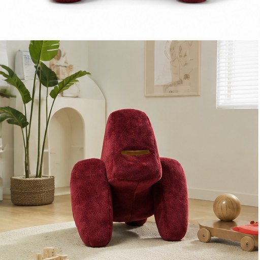 Sculptural Foam Lounge Chair in a realistic lifestyle setting