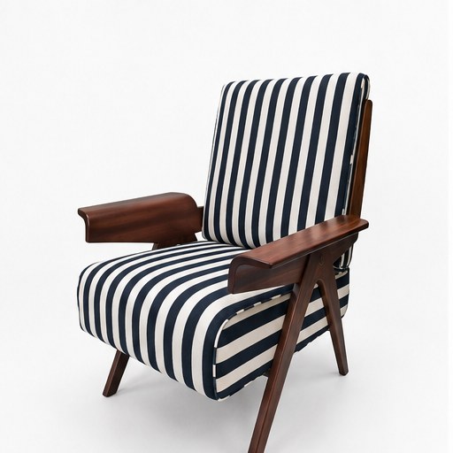 Bird Upholstered Accent Chair - front three-quarter product view