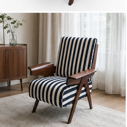 Bird Upholstered Accent Chair in a realistic lifestyle setting