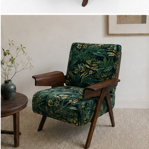Bird Upholstered Accent Chair - interior setting