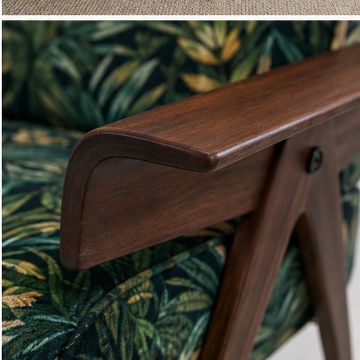 Bird Upholstered Accent Chair - construction detail
