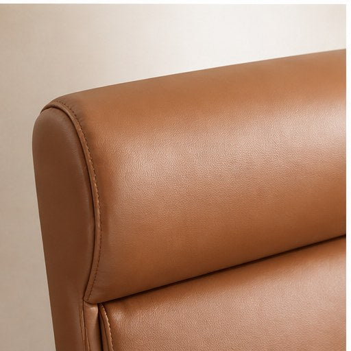 Rubberwood Arm Dining Chair - upholstery detail