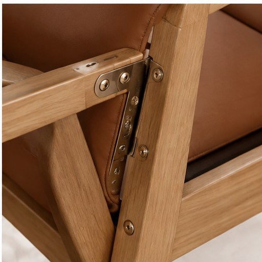 Rubberwood Arm Dining Chair - construction detail